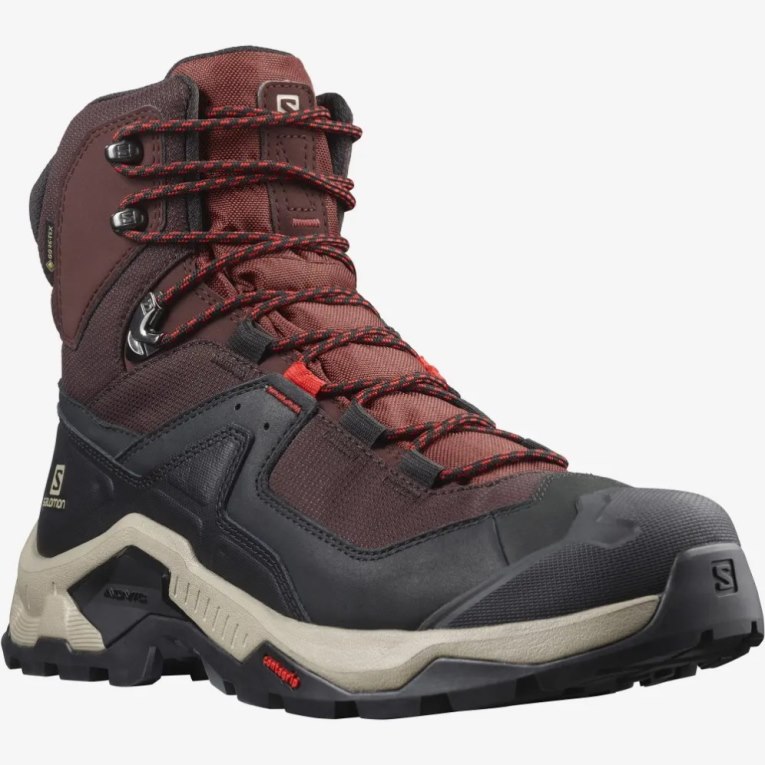 Botas Montaña Salomon Quest Element GTX Hombre Vino Negros | MX GOUQ986